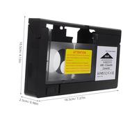 Angoily Adaptateur Compact VHS-c pour Caméscopes Boîtier de Conversion Vidéo Portable et Stable Compatible VHS et VHS-c