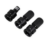 Angoily Adaptateur de Douille 1/2 Carré à 1/4 Hexagonal en Acier Chrome-vanadium, Lot de 3 Pièces pour hocs Pneumatique et Électrique, Outil Polyvalent pour Atelier et Bricolage