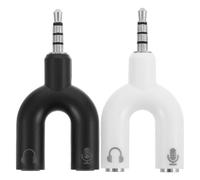 Angoily Adaptateur Répartiteur Audio 3,5 MM Double Prise Casque en Y, Câble Convertisseur pour Casque et Téléphone Portable, Utilisation Simultanée pour Deux Écouteurs