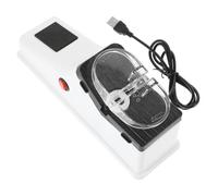 Angoily Affûteur de Couteaux Électrique Blanc USB Aiguisage Rapide et Précis Pierre à Aiguiser Intégrée Accessoire Cuisine Compact et Portable pour Couteaux et Ciseaux Ménagers