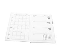 Angoily Agenda avec Couverture PU Holographique Carnet Planificateur pour Budget Repas Fitness et Journal de Grossesse Organiseur Compact pour Maison et Bureau