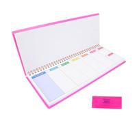 Angoily Agenda Hebdomadaire à Spirale avec Feuilles Détachables Planificateur Non Daté Dhabitudes pour Bureau et Maison Design Rose Élégant