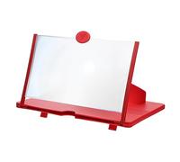 Angoily Agrandisseur Écran de Téléphone Portable Créatif en Abs Rouge, Protection Cervicale, Format Carré ou Rond, Support Compact pour Regarder Films et Jouer