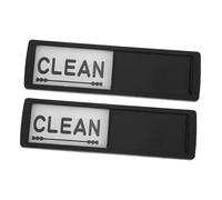 Angoily Aimant Lave-vaisselle Double Face Propre/sale en Abs et Résine Argentés, 2pcs, Panneau Magnétique Unique pour Réfrigérateur, Cuisine