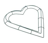 Angoily Anneau de Fer de Cœur 30 Cm, Boucle Décorative pour Couronne de Noël, Accessoire DIY pour Décoration Suspendue, Guirlande Fleurie, Cercle Métallique Polyvalent Couleur Aléatoire