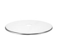 Angoily Anneau en acier inoxydable pour fondue chinoise - Anneau encastré pour plaque à induction avec couvercle - Stabilisateur rond pour brûleur électrique - Diffuseur de chaleur pour tables de