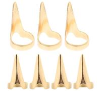 Angoily Anneaux de Séparation pour Doigts en Métal Doré Outils de Séparation de Cheveux pour Tressage Lot de 10 Pièces Légers et Réutilisables pour Coiffure Coloration et Mèches