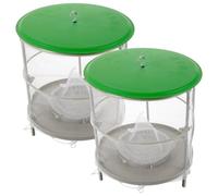 Angoily Attrape-Insectes Léger Piège à Mouches Pliable Protection Pluie Lot de 2 pour Ranch et Étable