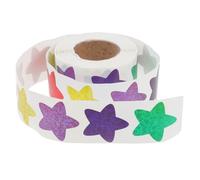 Angoily Autocollants Étoiles Autocollants Cinq Pointes, Papier, Récompense | Adhésif Facile à Coller et Retirer, Décoration Festive Noël, pour Garçon et Filles, Cartes et Projets Couleur Aléatoire