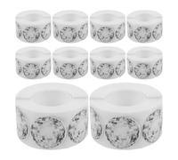 Angoily Autocollants Ronds Disco 1 Pouce 10 Rouleaux D’Étiquettes Autocollantes Double Face pour Enveloppes Décorations Vintage Années 70-80 Stickers Mini pour Fête et Présents