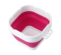 Angoily Bac à Pinceaux Pliable en Silicone Rouge pour Artistes, Porte-pinceaux Multifonction, Compact et Léger, Lavage et Mélange Peinture, Utilisation Artistique et Voyage