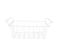 Angoily Bac de rangement pour congélateur coffre : panier en fil métallique, séparateur de rangement en fil métallique pour réfrigérateur, conteneur ménager avec poignées