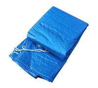 Angoily Bâche de Piscine Imperméable Tissée en Polyéthylène Bleu 260 X 170 X 61 CM Couverture et Tapis de Sol Antidérapant pour Piscines Gonflables Structure Tubulaire Protection Pluie