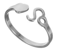 Angoily Bague Ouverte Astrologie Ajustable pour Femmes Élégante en Acier Inoxydable, Facile à Entretenir, Résistante à L'usure, pour Événements Formels