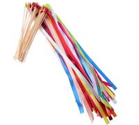 Angoily Baguette Magique Féerique Rubans et Clochettes pour Décoration de Mariage, Style Européen en Bois et Tissu, Ambiance Festive pour Cérémonie et Réception Couleur Aléatoire