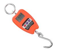 Angoily Balance Numérique Portable Suspendue 200Kg, Mini Balance Électronique Orange sans Pile Écran Clair pour Peser Bagages et Nourriture en Voyage