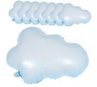 Angoily Ballons Décoratifs En Aluminium Forme Nuage 8 Pièces Couleur Blanche Métal Brillant Pour Baby Shower Mariage Fête Anniversaire