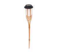 Angoily Bamboo Solar Torch Light Outdoor Camping Pathway Torch Lamp For Garden Lawn Festival Decoration And Easy To Install