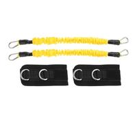 Angoily Bande de Résistance Cheville Portable Jaune pour Fitness et Musculation, Sangle Tubulaire Professionnelle Élastique, Accessoire D’entraînement Jambes et Hanches, Bande Élastique