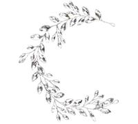 Angoily Bandeau Cheveux Mariage Argenté en Cristaux Métal Robuste, Confortable à Porter, Accessoire Élégant pour Coiffure de Mariée Lors de Cérémonies ou Soirées