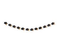 Angoily Bannière de Remise de Diplômes Guirlande de Chapeaux à Franges Noires Décoration de Fête Universitaire en Papier Résistante à la Décoloration Banderole Photo pour Cérémonie et