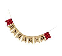 Angoily Bannière Décorative pour Mariage et Noir à Motifs pour Fête Accessoire de Décoration pour Cérémonies et Propositions Parfait pour Capturer des Souvenirs Inoubliables