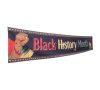 Angoily Bannière Pour Mois De Histoire Des Noirs Décorative De Fête Bannière Suspendue Pour Célébration