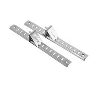 Angoily Barres de Support pour Étagère de Réfrigérateur Installation Facile 2 Pièces en Acier Inoxydable Argenté Compatibles avec Congélateur et Armoire Froide Cuisine