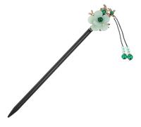 Angoily Bâtonnet à Cheveux en Bois Vert Style Chinois Vintage Élégant Effet Décoratif et Maintien Ferme pour Chignon Traditionnel Féminin