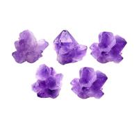 Angoily Blocs Décoratifs Pierres Non Taillées en Améthyste Naturelle et Touche Naturelle Maison pour Créatifs et Décoration Intérieure pour Diffuseur