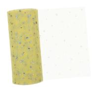 Angoily Bobine de Tulle Décorative avec Sequins Ruban pour Décoration Mariage Fête et Diy Tissu Durable pour Cadeau et Accessoires Créatifs Mètres