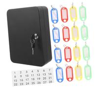 Angoily Boîte à Clés Murale Fer avec Serrure Armoire de Rangement Sécurisée pour Gestion Clés Maison et Agences Capacité Spacieuse Installation Facile