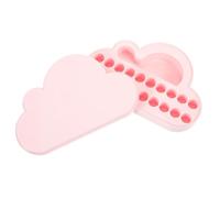Angoily Boîte à Dents de Lait Rose pour Garçon et Filles, Petite Boîte de Rangement Légère en Plastique Couvercle Amovible, Porte-dents Bébé pour Souvenir D’enfance, Présent pour Filles