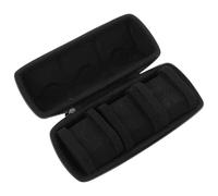 Angoily Boîte à Montre en Tissu Oxford Noire, Trois Compartiments | Rangement de Voyage pour Montres et Petits Bijoux, Format Compact, Style Élégant, Pratique pour Hommes