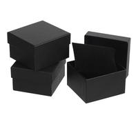 Angoily Boîte à Montre Noire en Papier 3pcs Oreiller, Coffret Présent pour Femmes et Hommes, Rangement Élégant pour Montres, Bracelets et Bijoux