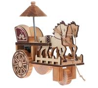 Angoily Boîte à Musique en Bois Vintage Modèle Calèche C Musical pour Garçon et Filles Décoration Artisanale Surface Lisse Présent Anniversaire Original Ornement Unique et Manuel