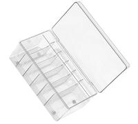 Angoily Boîte à Outils Cosmétiques en Acrylique Couvercle Rangement pour Extensions de Cils et Accessoires de Maquillage Étui de Stockage Multifonction pour Bureau Protection