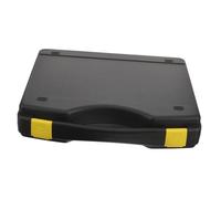 Angoily Boîte à Outils Plastique Noire Étanche avec Poignée Mallette de Rangement Multi-usages Anti-poussière et Organisateur Portable Haute Résistance pour Outils Mécaniques