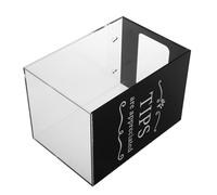 Angoily Boîte à Pourboires Acrylique Transparente Verrouillable Caisse de Dons Sécurisée pour Bars Restaurants Musiciens et Chauffeurs Boîte de Collecte et Résistante