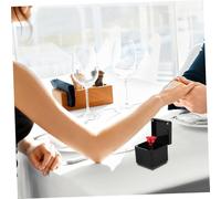 Angoily Boîte Cœur avec Rose pour Fiançailles et Saint Valentin Coffret Pratique pour Déclaration Amour et Mariage