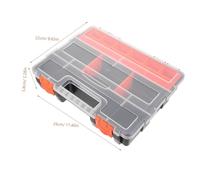 Angoily Boîte de Rangement Compartimentée pour Visserie et Petites Boîte de Stockage Plastique Durable avec Couvercle Transparent Organisateur Portable pour Outils Écrous Boulons et