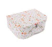Angoily Boîte De Rangement Portable Pour Garçon Et Filles, Motif Fleurs, Valise Compacte Multifonctionnelle, Organisateur Léger Et Solide Pour Bureau, École Et Voyage