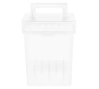 Angoily Boîte de Rangement pour Marqueurs en Plastique, Transparente | Rangement Vertical pour Feutres, Couvercle Clair avec Loquet, Base Intégrée, pour Bureau D’art et Étude