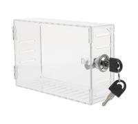 Angoily Boîte de Verrouillage Transparente pour Thermostat Mural Acrylique et Fer avec Serrure à Clé Protection Résistante Compatible Plupart des Thermostats Muraux