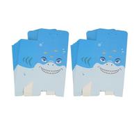 Angoily Boîte en Carton Bleu Requin pour Rangement de Bonbons, 25 Pièces, Facile à Transporter, pour Fêtes à Thème et Célébrations de Vacances