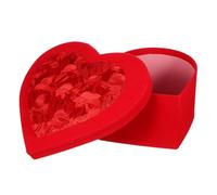 Angoily Boîte en Papier Rouge de Cœur Saint-valentin, Coffret Multifonctionnel Sécurisé pour Chocolats et Présents, pour Offrir