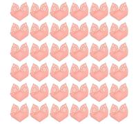 Angoily Boîtes à Chocolats Décoratives Ajourées en Dentelle 50 Pièces Rose Doublures de Truffes au Chocolat Emballages de Bonbons pour Fêtes Mariages et Anniversaires Mini Moules à