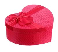 Angoily Boîtes à Friandises de Cœur Rouges Couvercles à Nœud, Boîte de Mariage Décorative pour Saint-Valentin et Autres Événements Joyeux