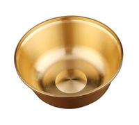 Angoily Bol Cérémonial Cuivre Poli Résistant à l’Usure Bol Décoratif Bouddhiste pour Rituel et Cérémonie Accessoire Unique pour Temple et Offrandes