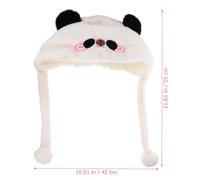 Angoily Bonnet Peluche Panda Léger et Portable Accessoire Hiver Créatif pour Fêtes et Cosplay Unisexe Adulte et Ado Chapeau Original pour Animation et Photo Amusante
